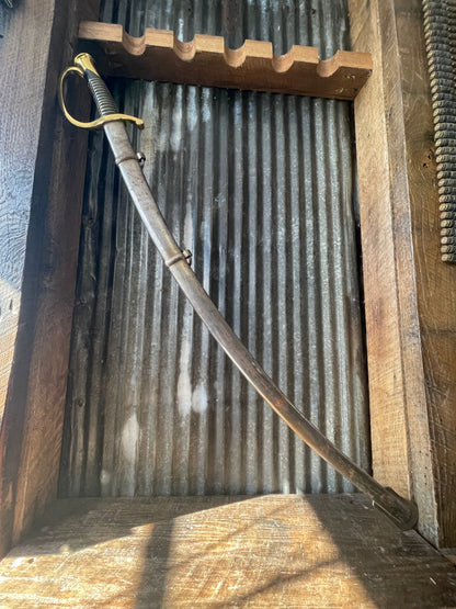 U.S. Model 1840 Cavalry Saber – Reproduction Blade / Antique Scabbard – “US ADK 1840”