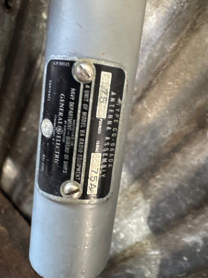 GE CG-86ADA VHF Naval Whip Antenna Assembly – Model BA Radio Equipment (choice of 1)