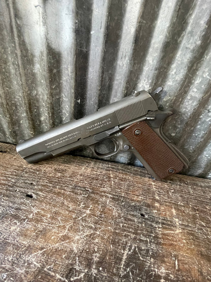 1942 Colt M1911A1 U.S. Army .45 ACP – WWII British Lend-Lease – British Proofed – 3 WWII Magazines