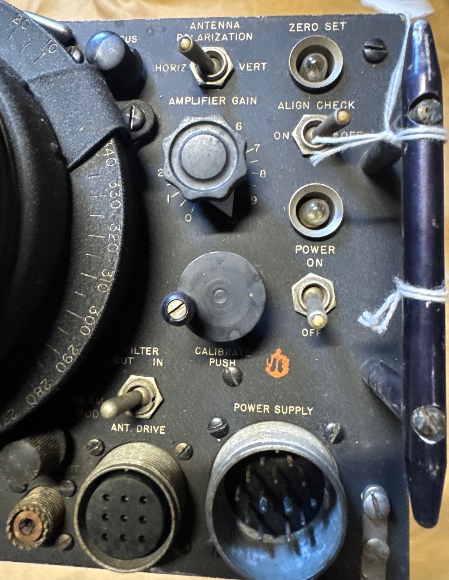 WWII Radar Plan Position Indicator (PPI) Scope Display Unit – Naval/Airborne Radar