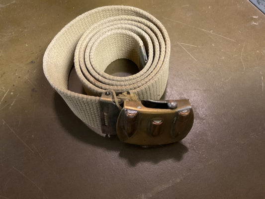 WWII Trench Art Belt Buckle with Belt