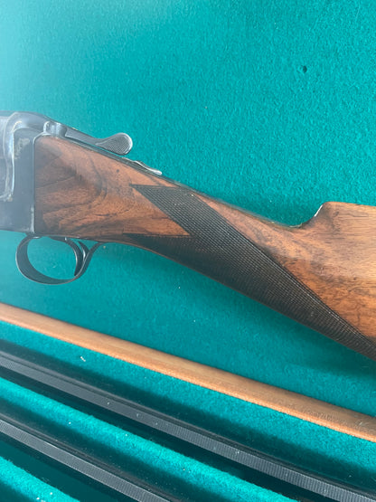 Exceptional 1950s Cosmi Brevettato Special-Order 12 Gauge – Three-Barrel Set – Case-Hardened Receiver – English Straight-Hand Stock – Original Fitted Case – Robert Foman Provenance