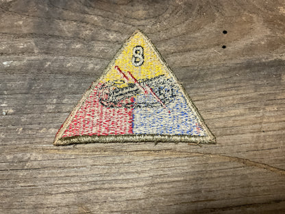 WWII 8th Armored Division Patch