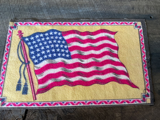 WWI Tobacco Felt Flag (approx 9x6)