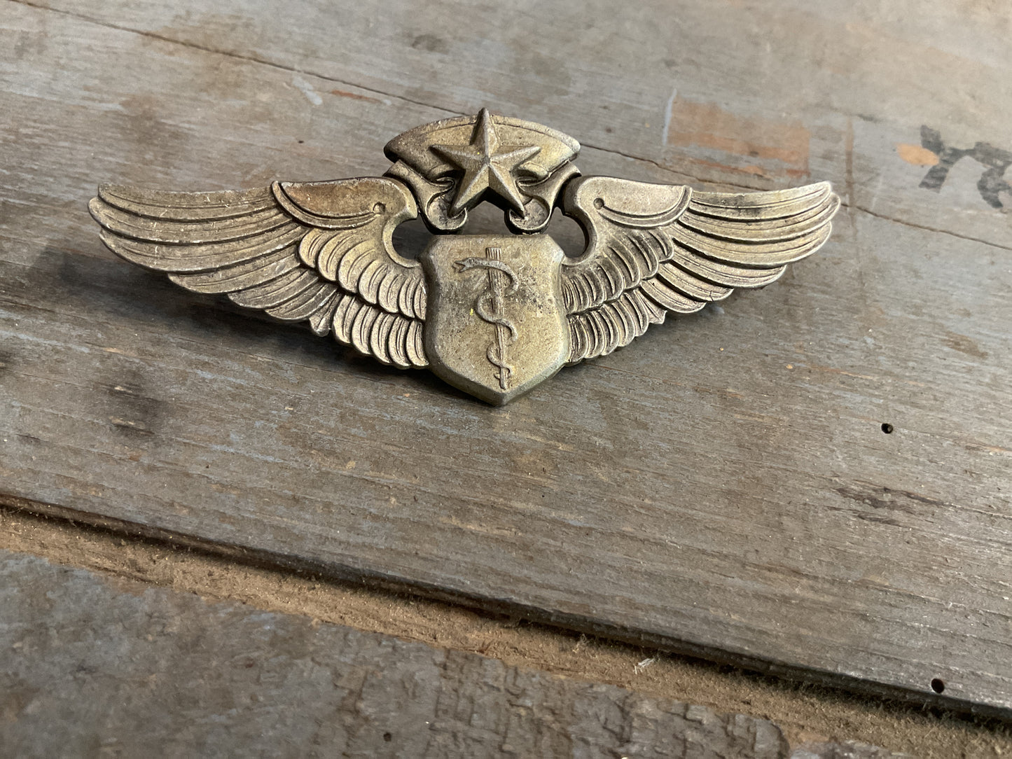 U.S. Military Flight Surgeon Badge Wings WWII