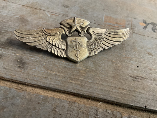 U.S. Military Flight Surgeon Badge Wings WWII