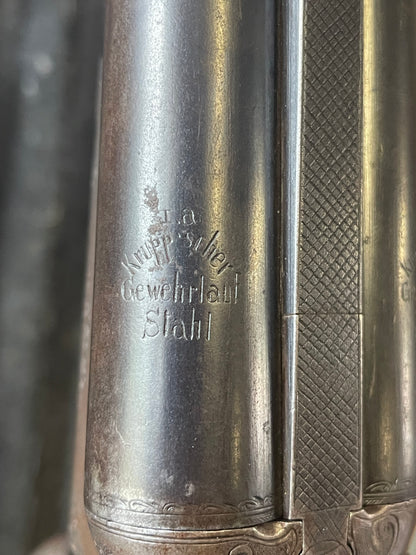 German I.A. Kuppscher Hammer Drilling – 16 Gauge x 16 Gauge / Rifle – Underlever Combination Gun