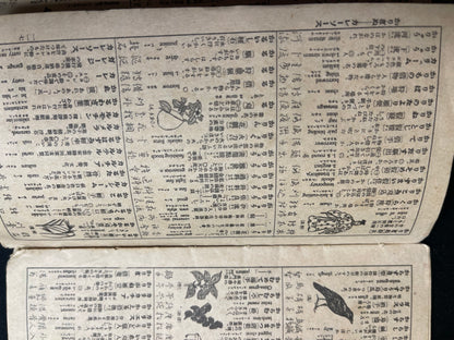 Rare Meiji/Taisho-Era Japanese-English-Chinese Travel Phrasebook with Tokyo Maps (c. 1890s–1920s)