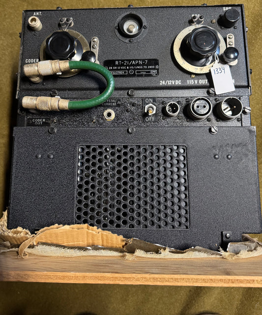 Original U.S. military RT-21/APN-7 aircraft radar transceiver unit