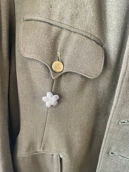 Imperial Japanese Army Type 98 Officer Tunic – Lieutenant Colonel Rank – Named – Police Academy Instructor Badge