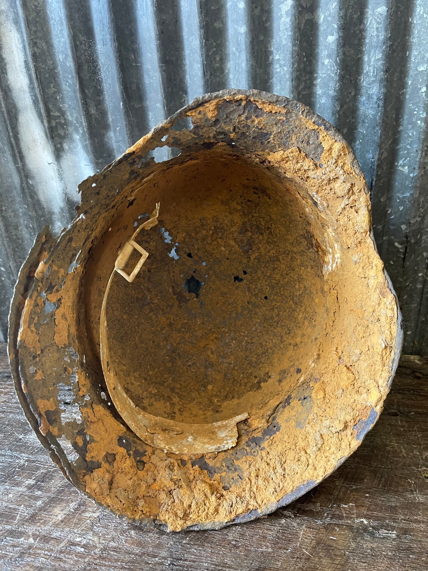 WWII German M35 Steel Helmet – Battlefield Relic / Excavated Example