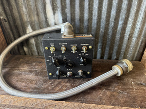 WWII U.S. Aircraft Radar Control Unit C-12/APS-4 w/ Original Shielded Cable & Connector
