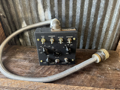 WWII U.S. Aircraft Radar Control Unit C-12/APS-4 w/ Original Shielded Cable & Connector