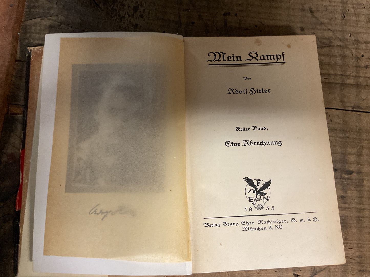 1933 Adolf Hitler Mein Kampf Two-Volume Set w/ Original Dust Jacket
