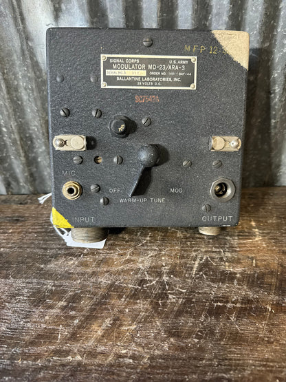 WWII U.S. Army Signal Corps Modulator MD-23/ARA-3 Aircraft Radio Unit
