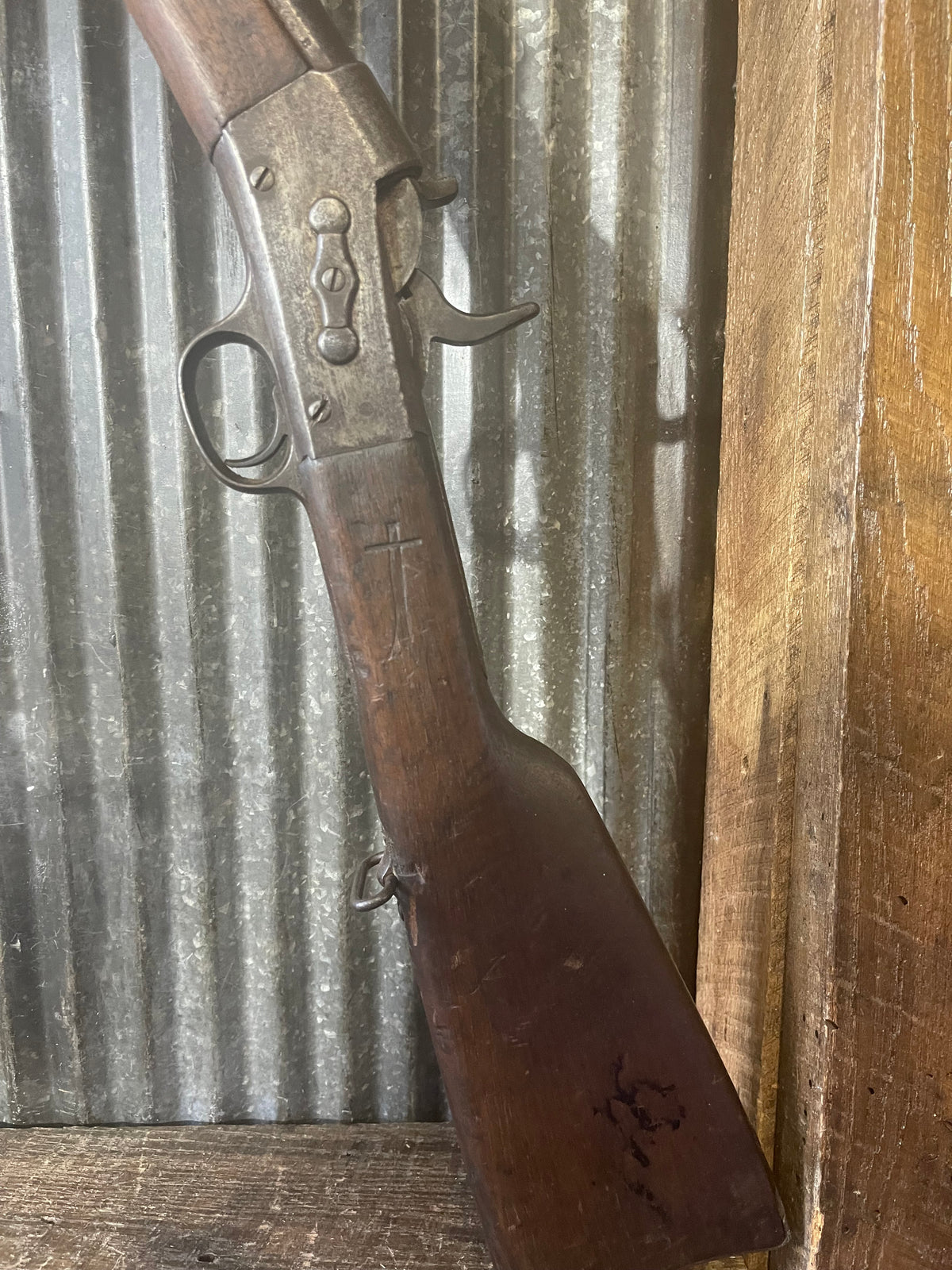 Antique Rolling Block Military Rifle – Believed .43 Spanish
