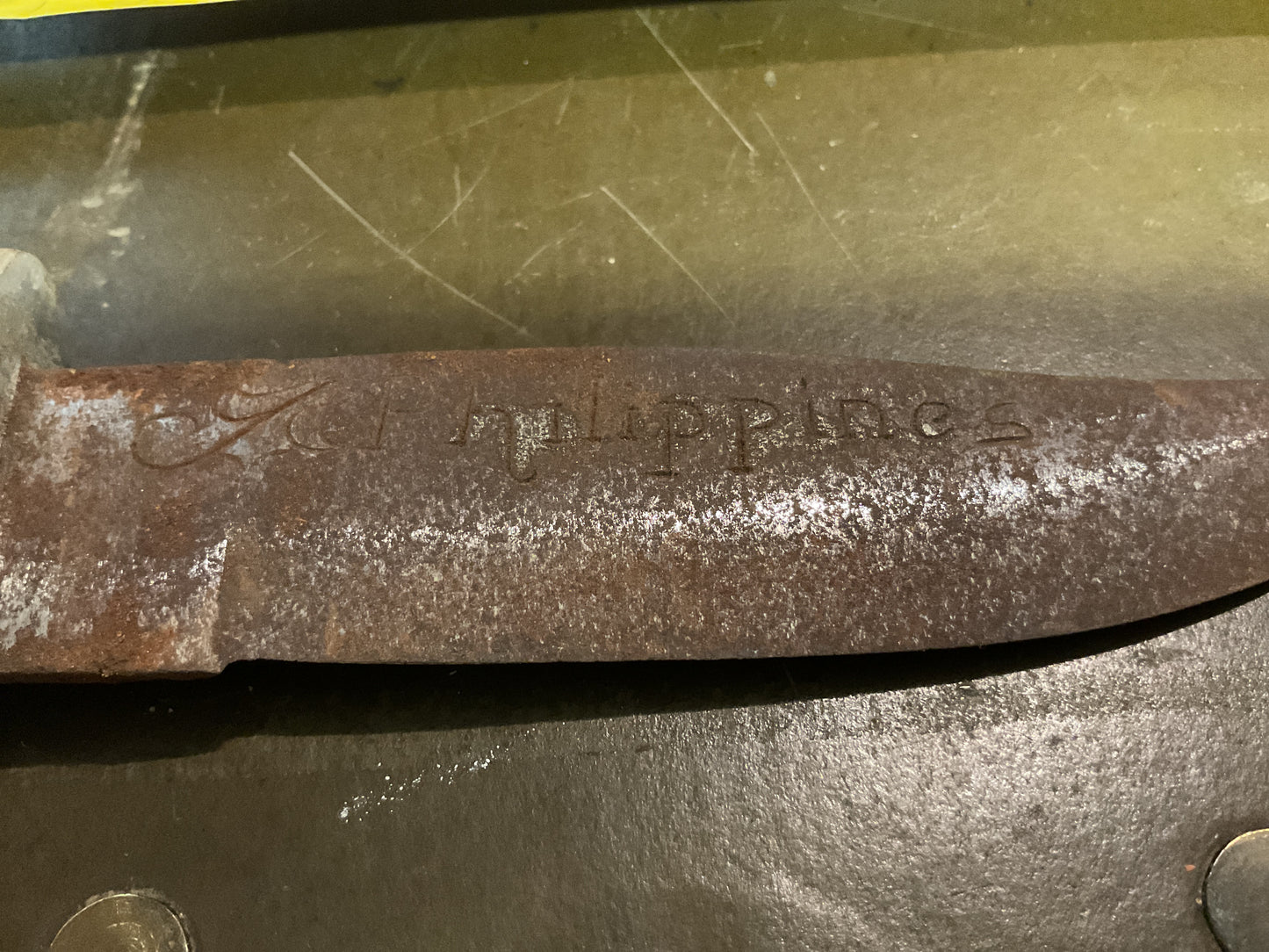 WWII Theatre Knife “PHILIPPINES etched on Blade”