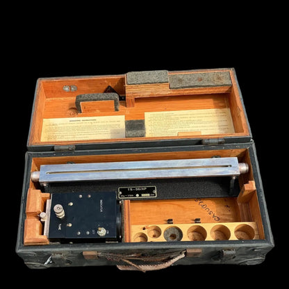 U.S. Military Slotted Line Test Set TS-56/AP – Radar / RF Measurement Equipment in Case