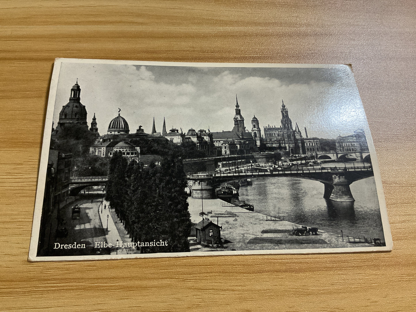 WWII German Dresden Postcard-Luftpost Cancellation-1930’s Third Reich Era