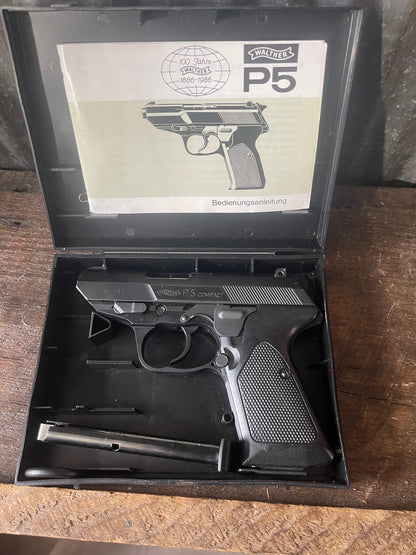 Walther P5 Compact – 9mm – Original Box – 2 Magazines – West German Classic