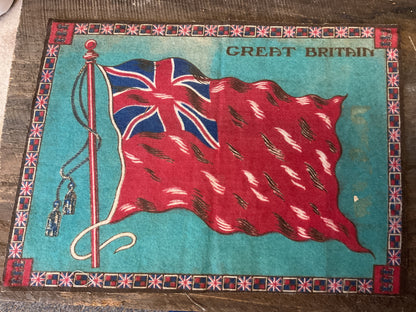 WWI Tobacco Felt Flag (approx 11x8)