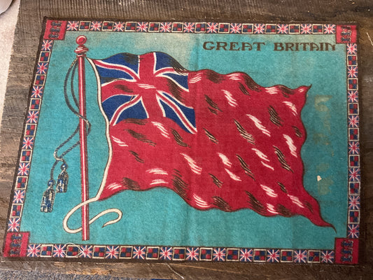 WWI Tobacco Felt Flag (approx 11x8)