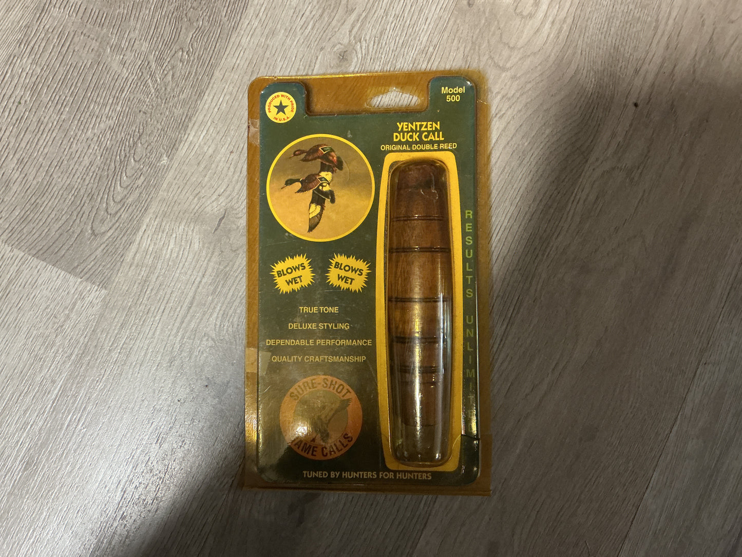 Sure-Shot Yentzen Model 500 Duck Call (NOS) in Original Package