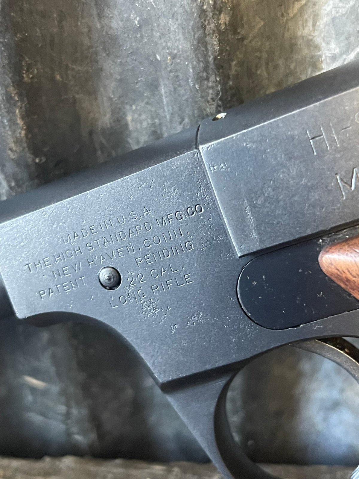 High Standard Model HB .22 LR Semi-Automatic Pistol – Vintage – Wood Grips
