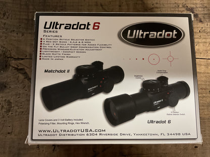 Ultradot 6 Series Matchdot II Red Dot Sight-Original Box 25mm Competition Optic