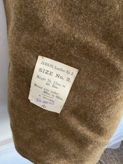 WWII British Jerkin Leather Vest