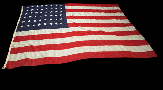 American Flag 48 Stars- Stitched (Sterling)