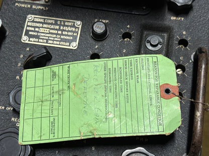 WWII U.S. Army Signal Corps Receiver-Indicator R-65/APN-9 – RCA – 1944
