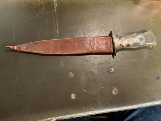 WWII Theatre Knife silver handle