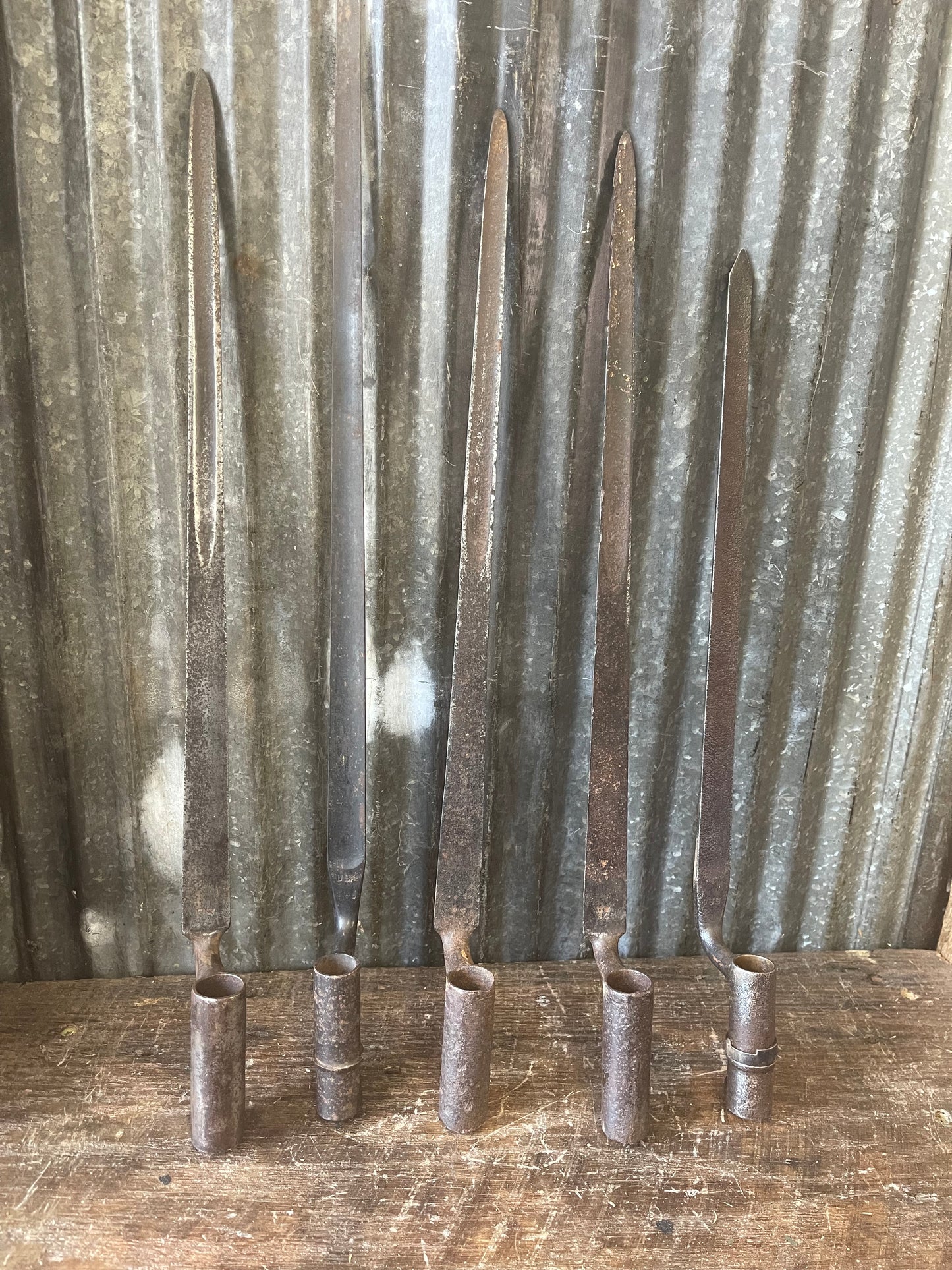 Civil War Era Bayonet Lot – 5 Mixed Socket Bayonets