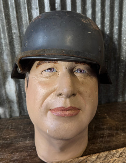 Original WWII German Luftwaffe Double Decal Steel Helmet – Untouched Combat-Worn Example