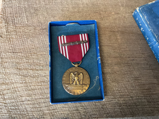 WWII US Army Good Conduct Medal original box