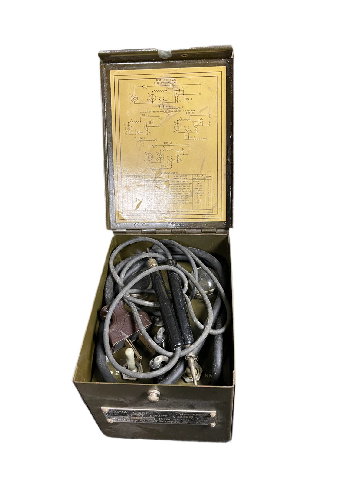 WWII U.S. Army Signal Corps Teletype Test Kit – Test Unit I-236, Reine ...