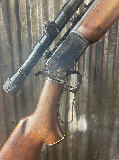 Marlin Model 39A JM Stamped Lever Action Rifle – .22 LR – Weaver D4 Scope – Good Used Condition