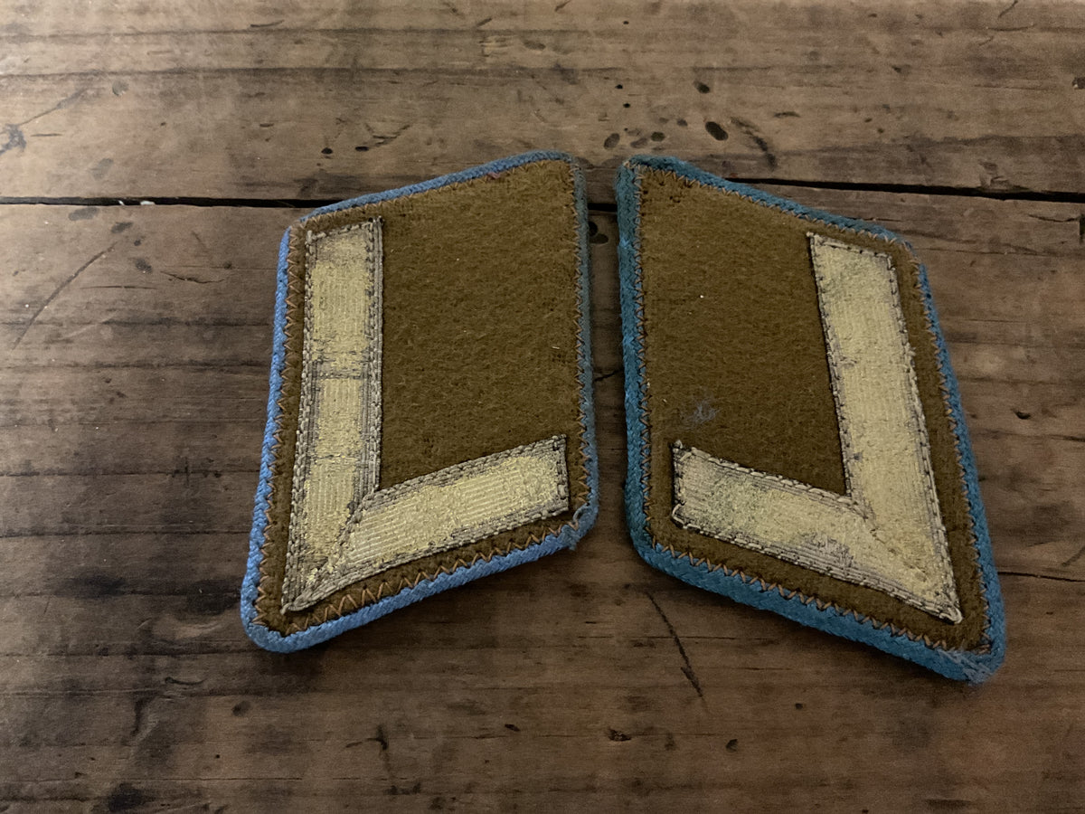 Original WWII German NSDAP Stellenleiter Ortsgruppe Political Leader Collar Tabs-Matching Pair 1936-1939