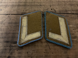 Original WWII German NSDAP Stellenleiter Ortsgruppe Political Leader Collar Tabs-Matching Pair 1936-1939
