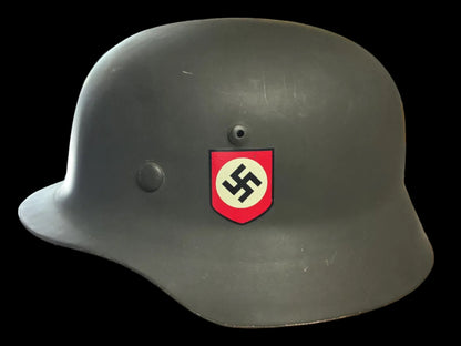 Repro WWII German M35/M40 Style Helmet-Double Decal SS Display Helmet