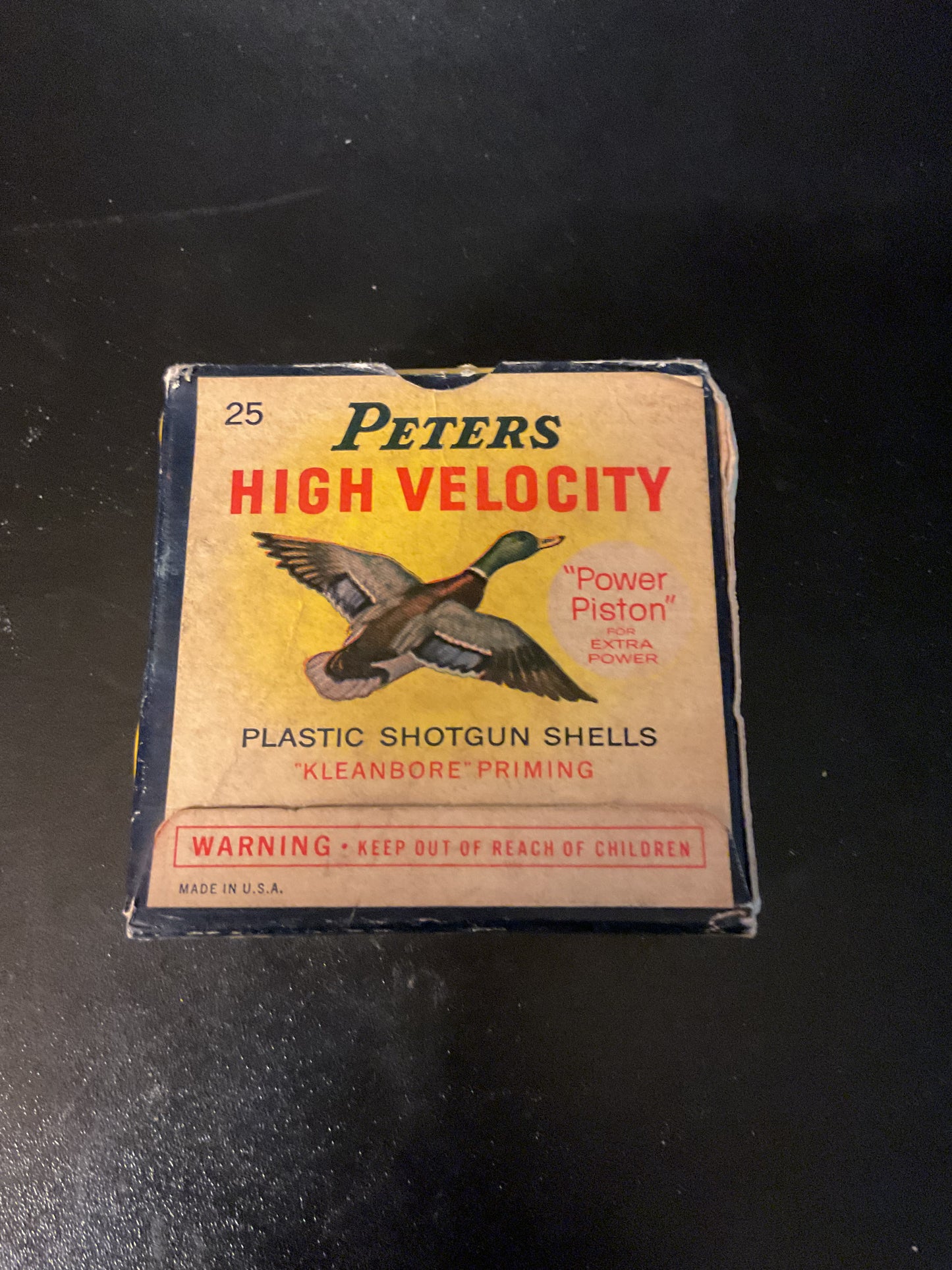 Vintage Peters High Velocity 16 Gauge 2 3/4” Magnum Shotgun Shells — Full Box of 25