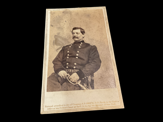 Major General George B. McCellan CDV (Carte de Viste)