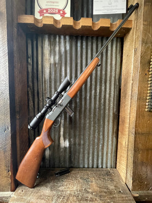Anschütz Model 525 Semi-Automatic .22 LR Rifle w/ 3-9x Scope & 2 Magazines