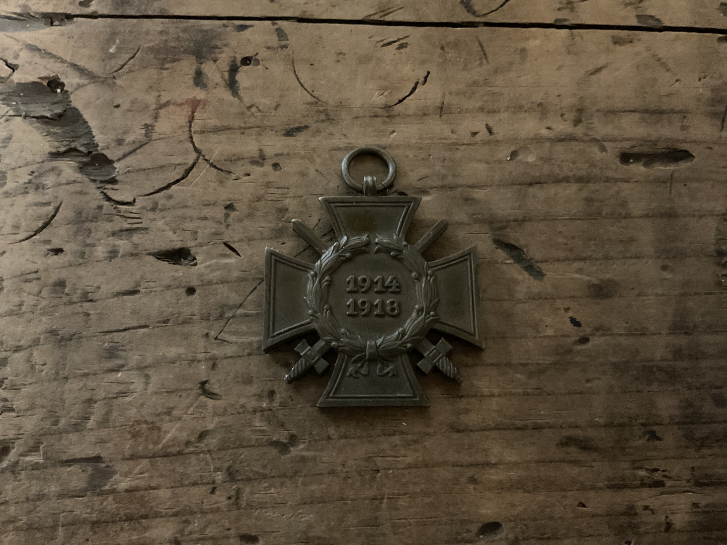 Original German WWI Honor Cross w/ Swords-Combatant Award
