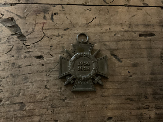Original German WWI Honor Cross w/ Swords-Combatant Award