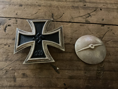 1939 German Iron Cross 1st Class Screwback-L/18 Marked