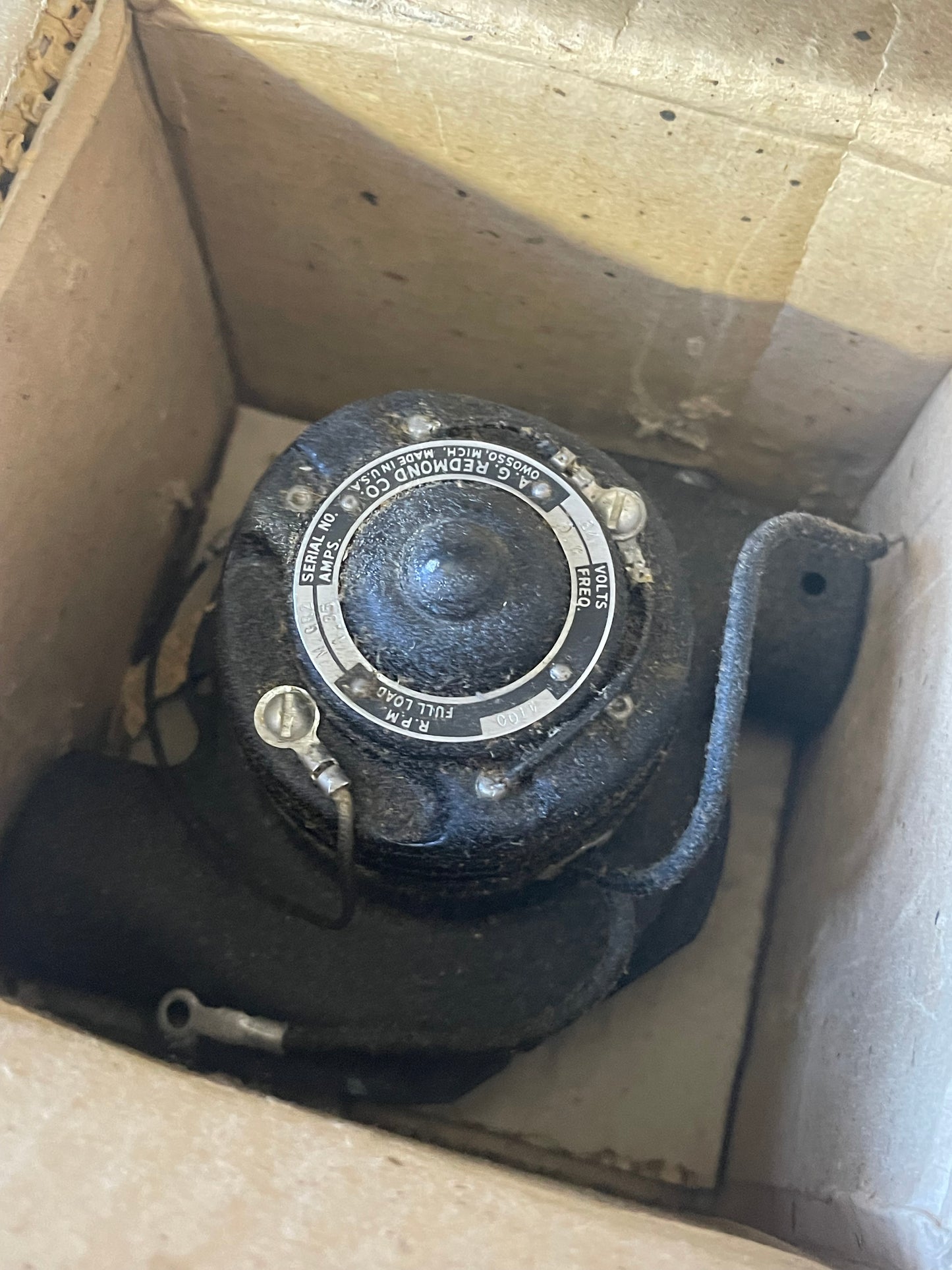 NOS WWII U.S. Navy AN/APS-2 Aircraft Radar Blower Motor Assembly – Boxed Spare Part