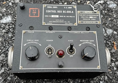 WWII U.S. Army Signal Corps Control Box BC-690-A by RCA