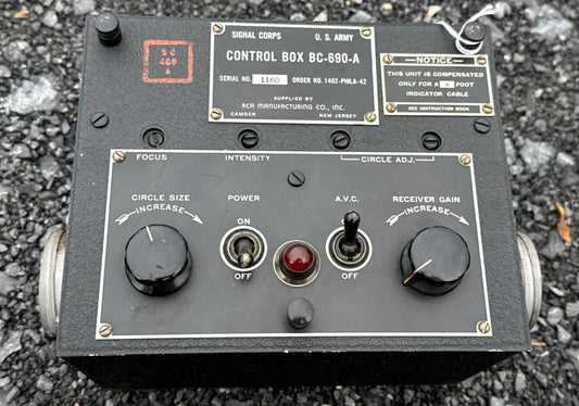 WWII U.S. Army Signal Corps Control Box BC-690-A by RCA